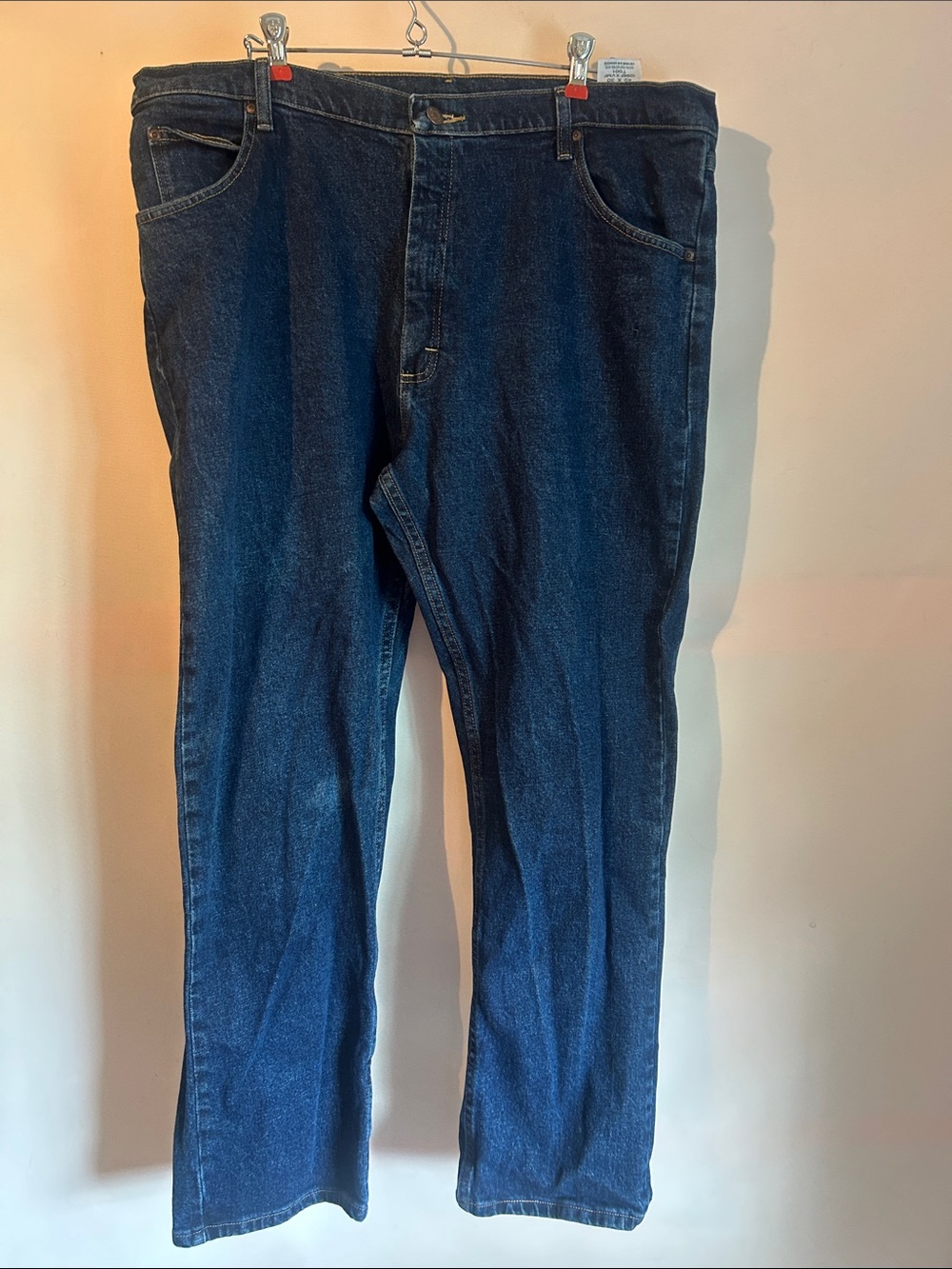 Wrangler Men's Dark Blue Denim Jeans 40 by 30